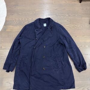 GAP Men's Dark Blue Trench Coat